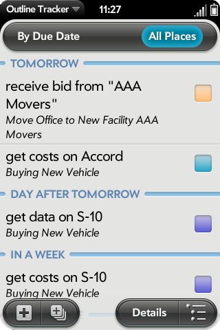 dynamic By Due Date list
